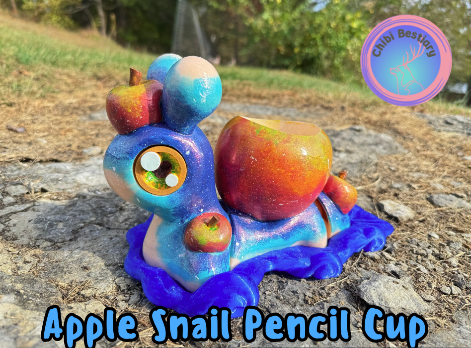 Apple Snail Large Flexi Pencil Cup